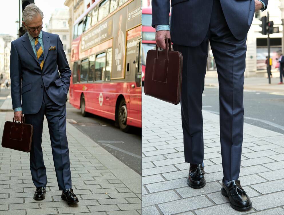 British suit in Piccadilly