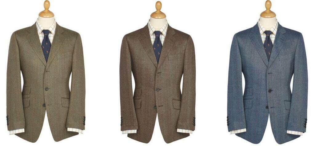 mens silk blazers in a checked pattern