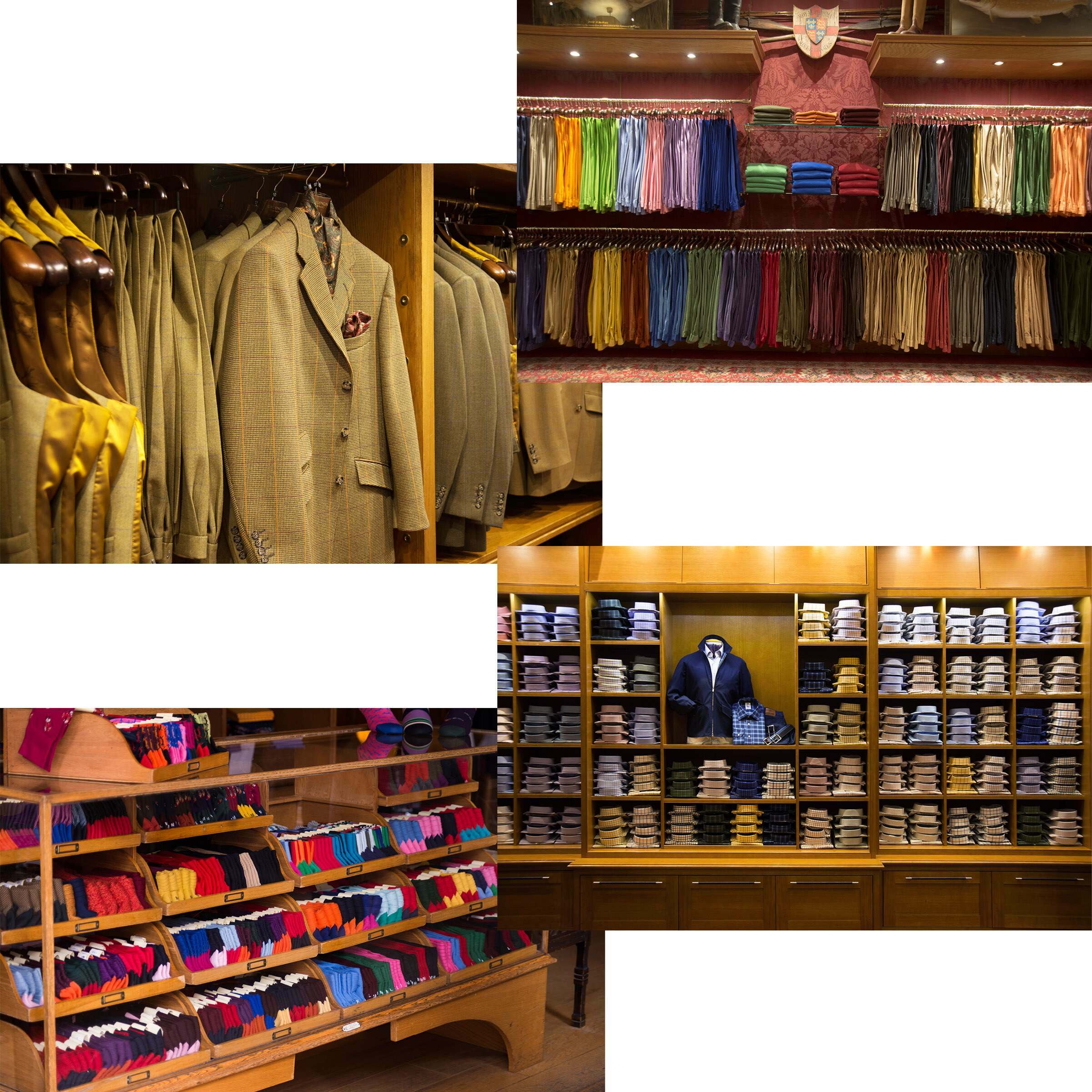 Interior of the store showing the ranges developed in the 1920's - still the cornerstones of the collection.